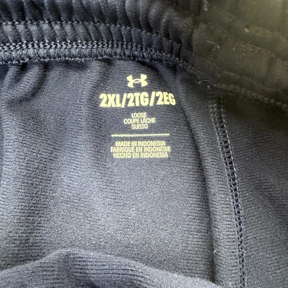 Under Armour Pants Mens 2XL Navy Blue‎ Loose Fit Training Athletic